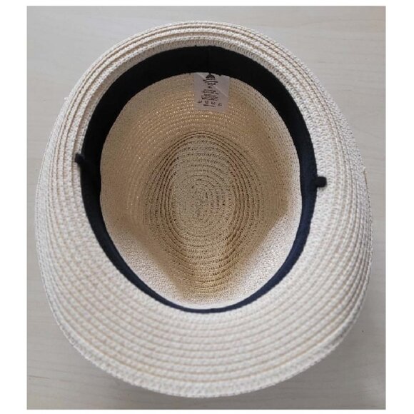 NWOT Sz M/L Panama Hat w Black Band & Adjustable / Removable Chin Strap - Picture 6 of 6
